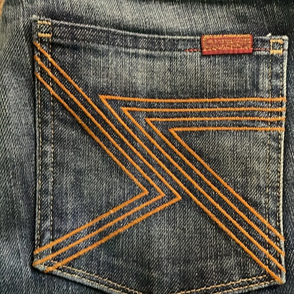 7 For All Mankind Flynt Jeans Boot Cut Dark Wash Denim Size 31 - Picture 2 of 16